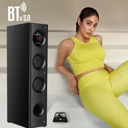 Yoment MNBV87 Premium bass Multimedia speaker 100 W Bluetooth Tower Speaker image 5