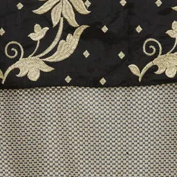 Chhabra 555 Black & Gold-Toned Art Silk Embroidered Banarasi Saree image 3