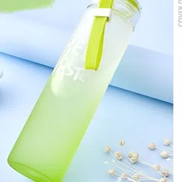 WELOUR Pink & Green 3Pcs Printed Glass Water Bottles 500ml Each image 4