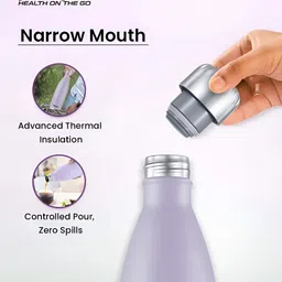 Pexpo Purple Single Stainless Steel Double Wall Vacuum Water Bottle image 3