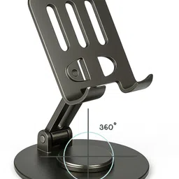 RambhaSelect Universal Mobile Stand – 360° Adjustable Foldable Phone Holder for Desk & Bed Mobile Holder image 2