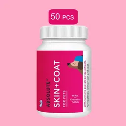 Absolute Skin & Coat Tablets Combo of 50 Pcs | Healthy Skin & Shiny Fur, Chicken 0.2 kg Dry Adult, Senior, Young Dog Food-image-31