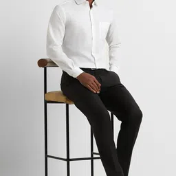 peter england Men Regular Fit Solid Spread Collar Formal Shirt image 2