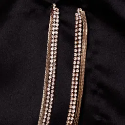 Forever Glam by Pantaloons Geometric Drop Earrings-picture-17