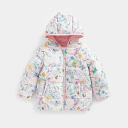 mothercare Girls Floral Puffer Jacket-picture-36