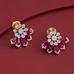 Kushal's Fashion Jewellery Gold-Plated Zircon Studded Party Classic Studs Earrings-picture-30