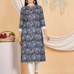 HERE&NOW Floral Printed Cotton Kurta-picture-26
