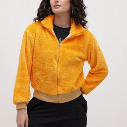 Roadster Women Yellow Wool Sporty Jacket-picture-35