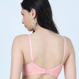 SHYAM SONS FLAIR Plainmould Pack Of 2 Full Coverage Lightly Padded Seamless T-shirt Bra image 2