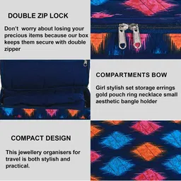 Aura Blue Set of 2 Regular Jewellery Organiser Organisers image 3