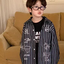 LULU & SKY Boys Striped Casual Shirt image 1