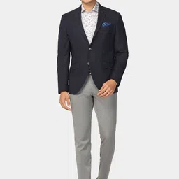 Blackberrys Self Design Single Breasted Casual Blazer image 4