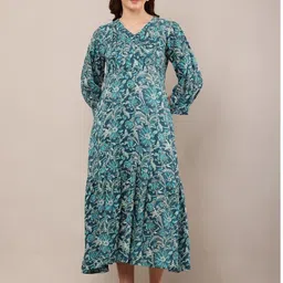 STYLERISE Print A-Line Maxi Dress-image-83