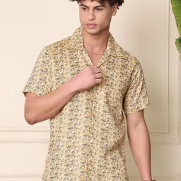 Metronaut Men Floral Sheer Printed Casual Shirt-picture-10