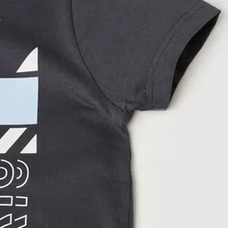 max Boys Typography Printed Applique T-shirt image 5