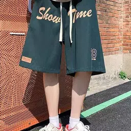 HERE&NOW Men Typography Printed Loose Fit Shorts image 2