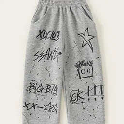 LULU & SKY Girls Printed Straight Fit High-Rise Cargos Trousers-picture-43