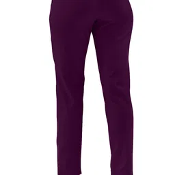 BAESD Women Relaxed Straight LegEasy Wash Mid-Rise Formal Trousers image 5