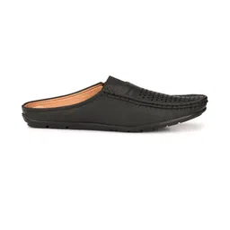 SCARPIA Men Slip-On Black Loafers image 2