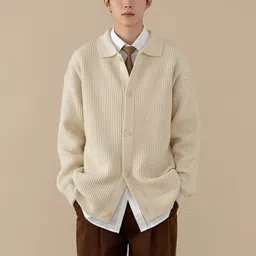 Mast & Harbour Men Ribbed Cardigan image 4