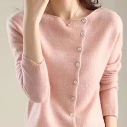 StyleCast Women Cotton Asymmetrical Button-Front Cardigan image 2