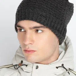 Status Quo Men Self Design Beanie-picture-7