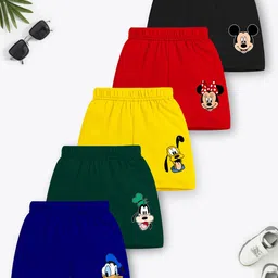 Disney By Miss and Chief Boys Pack Of 5 Graphic Printed Shorts-image-11