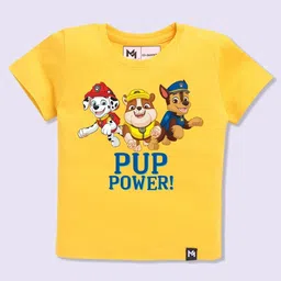 YK X Minute Mirth Boys Pack Of 3 Assorted Paw Patrol Printed Pure Cotton T-shirts image 2