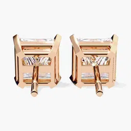 VALANOVA 18KT Rose Gold Diamond Studded Earrings-1.45 gm image 5