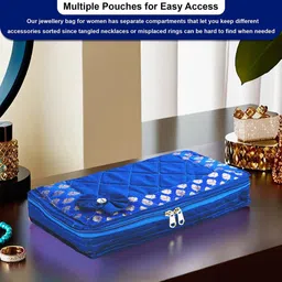 HOMESTIC Blue Set of 1 Regular Jewellery Organiser Organisers image 4