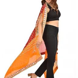 PK HUB Bandhani Longline Shrug image 4