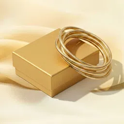 ORANGENYSHA Women Gold-Plated Bangle-Style Bracelet-image-63