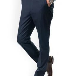 SWISS HORN Men Easy Wash Formal Trousers-picture-41