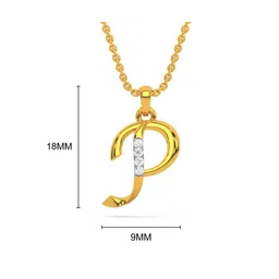 KISNA DIAMOND AND GOLD JEWELLERY Women 14KT Pendant Diamond Weight - 0.01 CT image 3