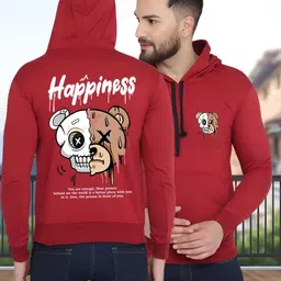 Unicus Apparel Men Printed Hooded Sweatshirt image 4