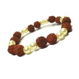 Divine souvenirs Unisex Woooded Artificial Beaded Elasticated Bracelet-picture-15