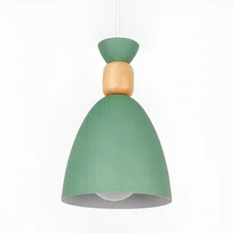 KINIS Green & White Aluminium Quirky Ceiling Lamp image 2