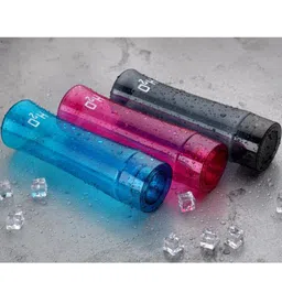 WeCoCo Black & Blue & Pink Set of 6 Plastic Solid Water Bottles image 4