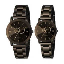 Miss Perfect Unisex Set Of 2 Patterned Dial & Straps Analogue Watches Cy28-picture-24