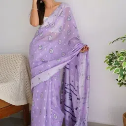 Moda Rapido Paisley Banarasi Saree image 2