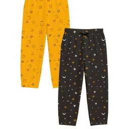 Fasha Unisex Kids Pack Of 2 Printed Mid-Rise Cotton Drawstring Night Pyjamas-picture-11