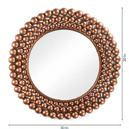 living ideas Rust Metal Decorative Mirror image 3