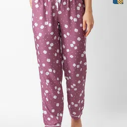 FashionRack Women Pack Of 2 Printed Mid-Rise Lounge Pants-picture-35