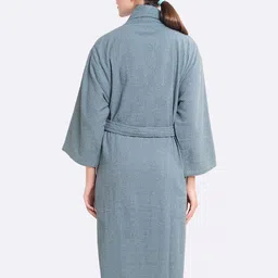 LacyLook Pure Cotton Shawl Collar Bath Robe image 5