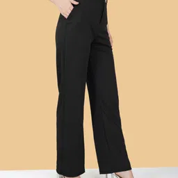 kronmenien Pack of 2 Women Regular Fit Multicolor Lycra Blend Trousers image 3