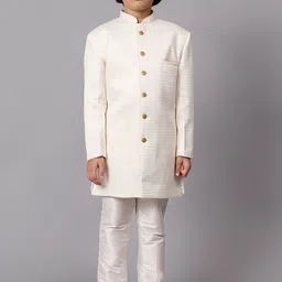 BAESD Boys Printed Sherwani Set image 1