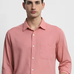 Mufti Men Slim Fit Solid Spread Collar Casual Shirt-picture-40