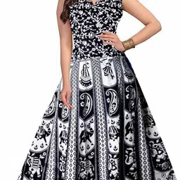 KRISMARTELITE Ethnic Motifs Printed A-Line Maxi Dress image 3