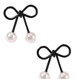 DressBerry Pearls Beaded Quirky Studs image 3