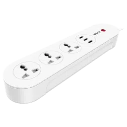 wipro 3 Sockets Smart Extension Board (Qualcomm Quick Charge 3.0, DSE3150, White) image 2